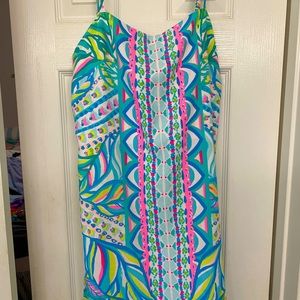 Lilly romper, blue/green, size 12, NWT.